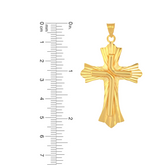 22K Gold  Ornate Cross Pendant